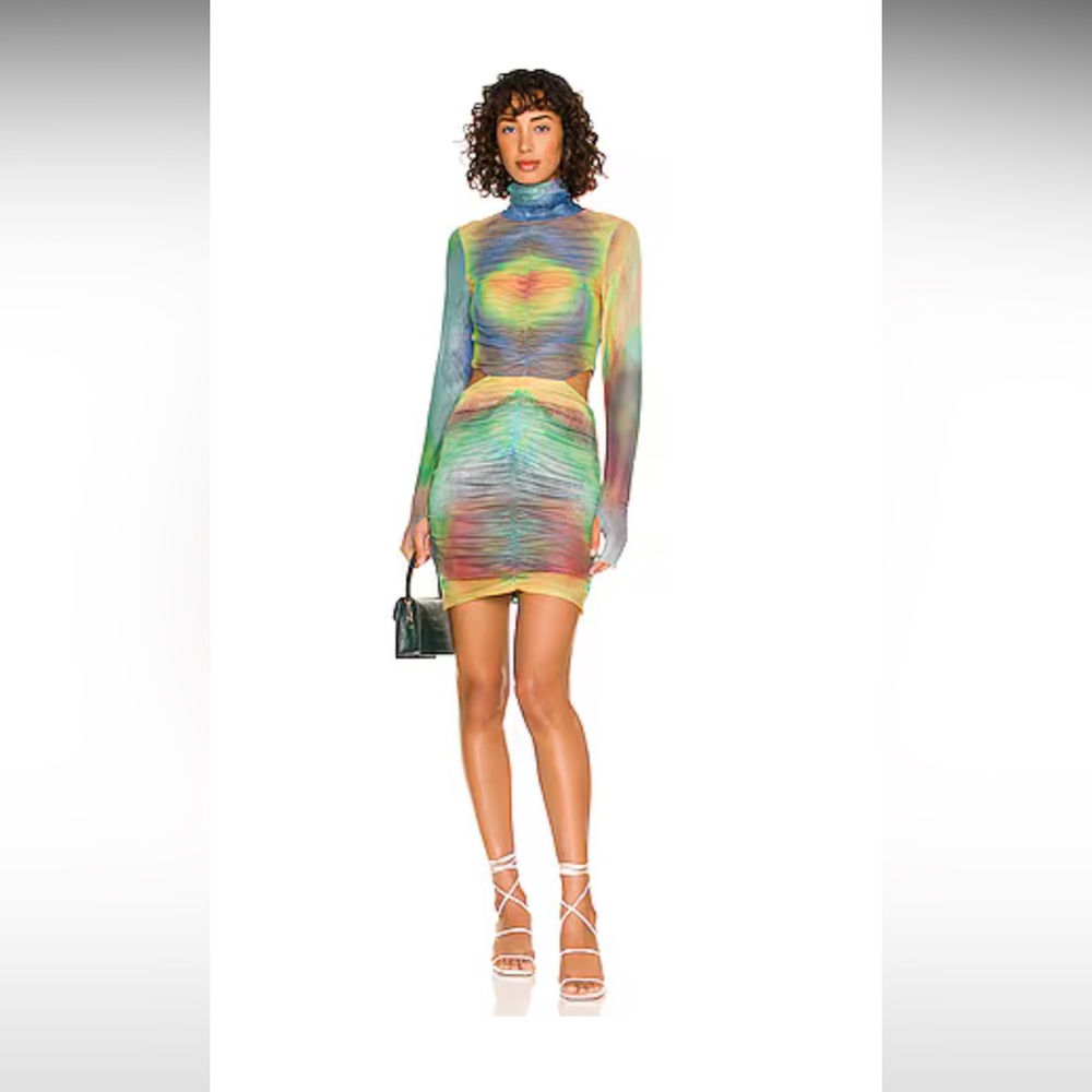 Sadie Mini Dress in Radial Multi Watercolor
AFRM XS